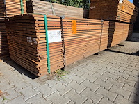 Ca. 100x guyana teak beschoeiingsplanken, 20x100mm, lengte 550cm - afbeelding 4 van  4