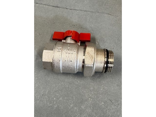 Ca. 100x kogelafsluiter, protherm, 1011.19800.100, 2-delig met staartstuk - afbeelding 2 van  6