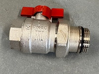 Ca. 100x kogelafsluiter, protherm, 1011.19800.100, 2-delig met staartstuk - afbeelding 2 van  6