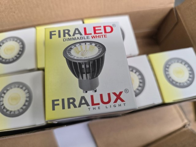 Ca. 100x led spot 6,5w gu10 firalux, md-20640-gu-dw - afbeelding 1 van  5