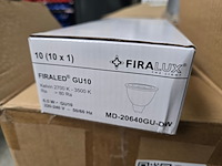 Ca. 100x led spot 6,5w gu10 firalux, md-20640-gu-dw - afbeelding 3 van  5