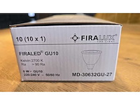 Ca. 100x led spot 6,5w gu10 firalux, md-30632-gu - afbeelding 8 van  11