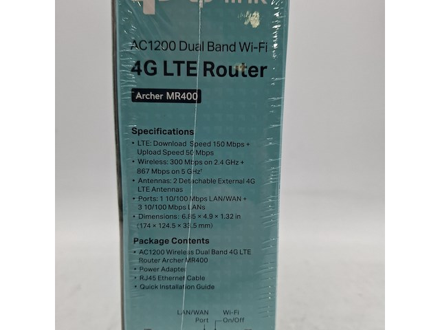 Ca. 100x router, tp-link, archer mr400 ac1200 dual band wi-fi 4g lte - afbeelding 3 van  6