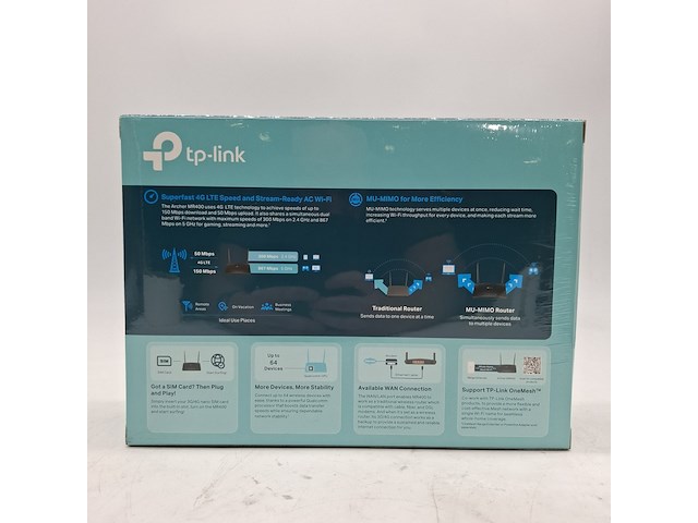 Ca. 100x router, tp-link, archer mr400 ac1200 dual band wi-fi 4g lte - afbeelding 2 van  6