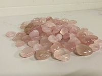 Ca. 100x rozenkwarts hartjes - afbeelding 1 van  4