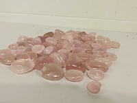 Ca. 100x rozenkwarts hartjes - afbeelding 2 van  4