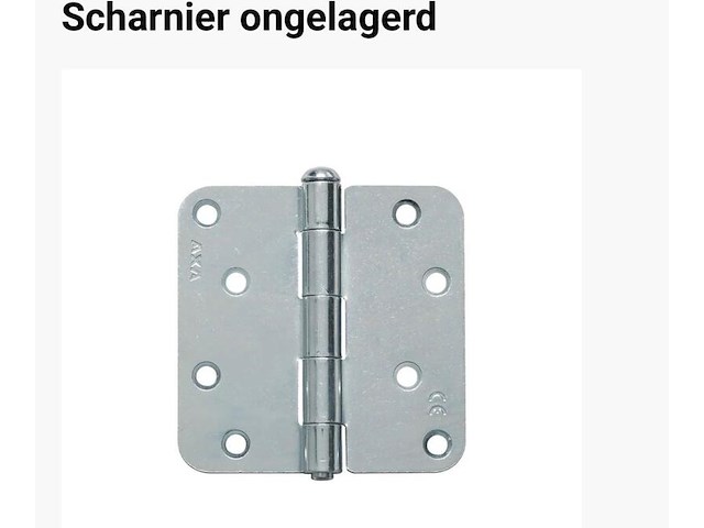 Ca. 100x scharnieren ongelagerd, axa home, 1105-25-23/7l, zilver - afbeelding 1 van  3