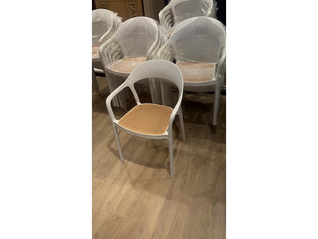 Ca. 100x stapelstoel paco, wit/beige - afbeelding 1 van  1
