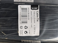 Ca. 100x tie wraps, q-link, 00,426,30, zwart - afbeelding 2 van  2