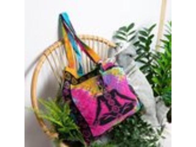 Ca. 100x tote tas katoen – 7 chakra meditatie - afbeelding 3 van  5