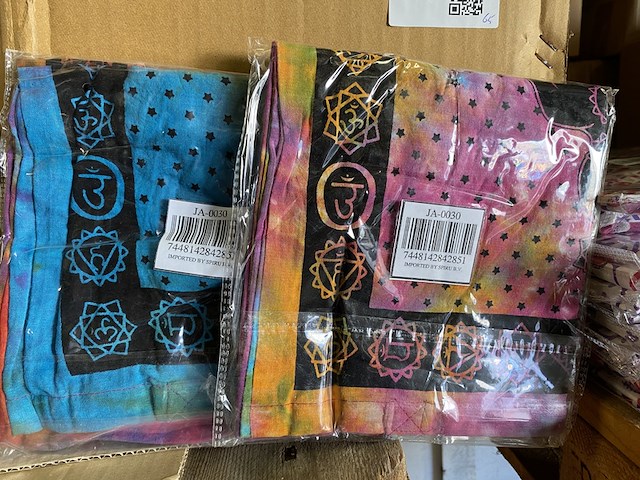 Ca. 100x tote tas katoen – 7 chakra meditatie - afbeelding 4 van  5