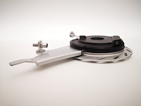 Ca. 100x trommelrem (voorwiel), chroom + zwart - afbeelding 2 van  3