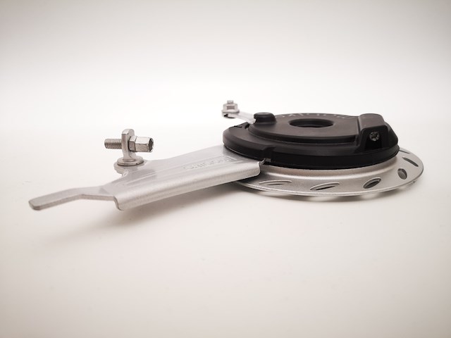 Ca. 100x trommelrem (voorwiel), chroom + zwart - afbeelding 1 van  3