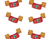 Ca. 100x verstelbare zwembandjes bestway, puddle jumper deluxe, rood/oranje - afbeelding 1 van  2