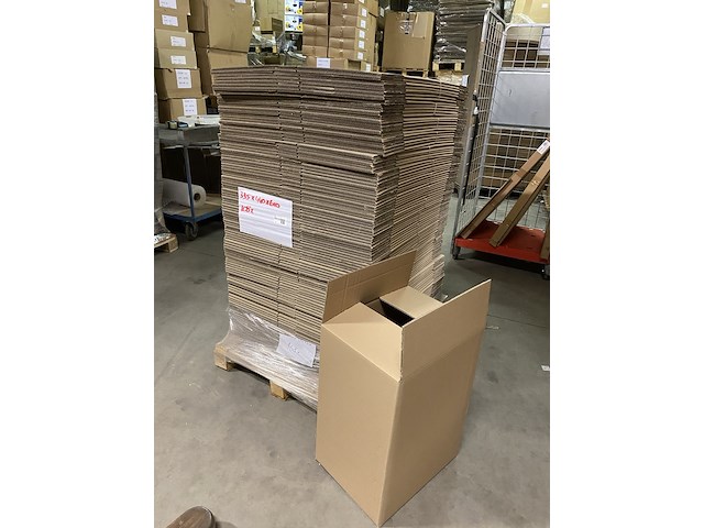 Ca. 100x verzenddozen 34x44x61cm dubbelgolf, bruin - afbeelding 1 van  3