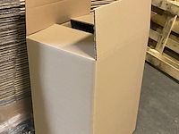 Ca. 100x verzenddozen 34x44x61cm dubbelgolf, bruin - afbeelding 3 van  4