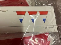Ca. 100x vlaggenlijn, rood, wit, blauw, 10m - afbeelding 3 van  4