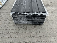Ca. 100x zweeds rabat zwart gecoat, 16x195mm, lengte 300cm - afbeelding 3 van  3