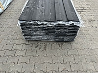 Ca. 100x zweeds rabat zwart gecoat, 16x195mm, lengte 480cm - afbeelding 3 van  3