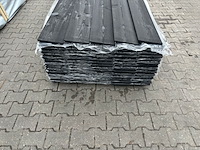 Ca. 100x zweeds rabat zwart gecoat, 16x195mm, lengte 480cm - afbeelding 3 van  3