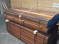 Ca. 101x hardhouten beschoeiingsplank, 2 x 15 x 200 cm - afbeelding 1 van  5