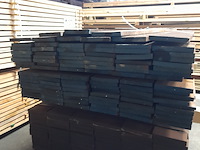 Ca. 101x hardhouten beschoeiingsplank, 2 x 15 x 200 cm - afbeelding 2 van  5