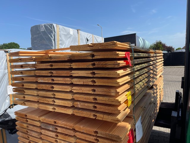 Ca. 102x douglas wisselsponning/halfhoutsrabat, 18x190mm, lengte 300cm - afbeelding 2 van  3