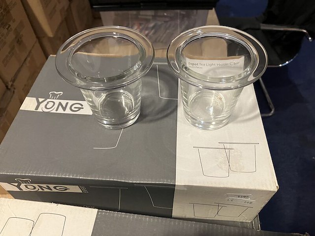 Ca. 102x theelichthouders, yong, clear - afbeelding 1 van  3