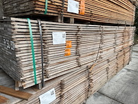 Ca. 103x guyana teak beschoeiingsplanken, 20x100mm, lengte 450cm - afbeelding 4 van  4
