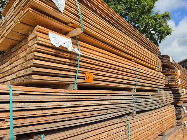 Ca. 104x douglas zweeds rabat, 26x160mm, lengte 300cm - afbeelding 4 van  4