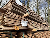 Ca. 104x guyana teak beschoeiingsplanken, 20x100mm, lengte 450cm - afbeelding 4 van  4