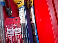 Ca. 105x diverse boren met ca. 15x adapter o.a. bahco, bosch - afbeelding 4 van  12