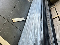 Ca. 105x grenen channelsiding zwart gecoat, 18x140mm, lengte 420cm - afbeelding 2 van  3