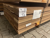 Ca. 105x guyana teak dekdelen, 21x145mm, lengte 215cm - afbeelding 4 van  4