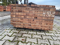Ca. 105x massaranduba regels fijnbezaagd, 40x60mm, lengte 200cm - afbeelding 2 van  4