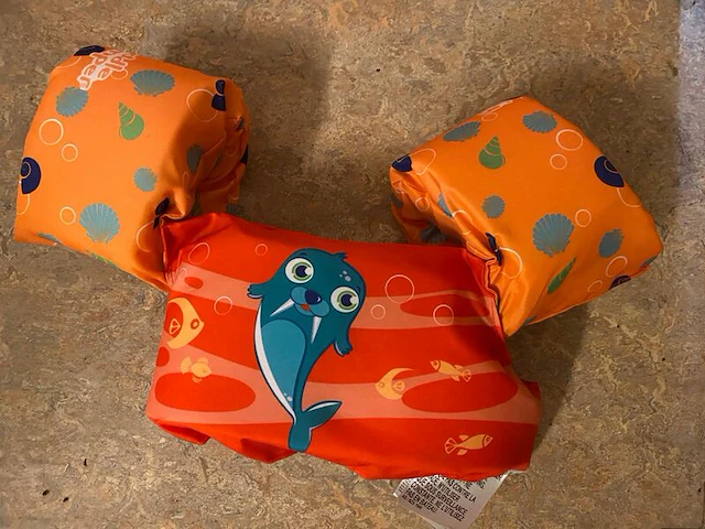 Ca. 105x puddle jumper, bestway, 15-30kg one size, oranje - afbeelding 2 van  3