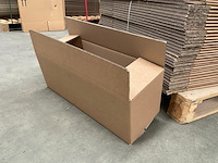 Ca. 105x verzenddozen 61x23x240cm dubbelgolf, bruin - afbeelding 2 van  4