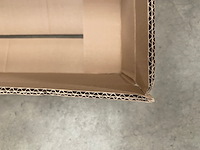 Ca. 105x verzenddozen 61x23x240cm dubbelgolf, bruin - afbeelding 3 van  4