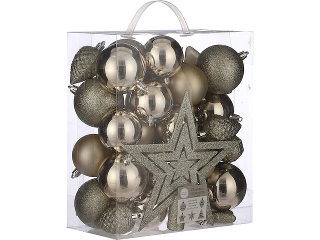 Ca. 106x kerstballen set, house of seasons, diverse kleuren - afbeelding 1 van  2