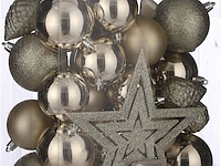 Ca. 106x kerstballen set, house of seasons, diverse kleuren