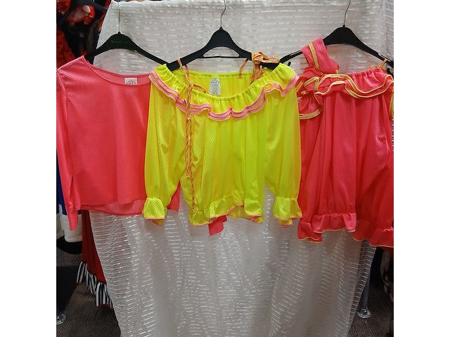 Ca. 107x carnaval feestkleding neon - afbeelding 2 van  6