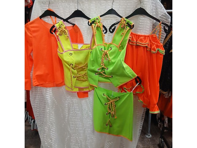 Ca. 107x carnaval feestkleding neon - afbeelding 4 van  6