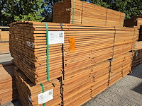 Ca. 107x guyana teak beschoeiingsplanken, 20x100mm, lengte 350cm - afbeelding 4 van  4