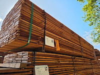 Ca. 107x guyana teak beschoeiingsplanken, 20x100mm, lengte 400cm - afbeelding 4 van  4