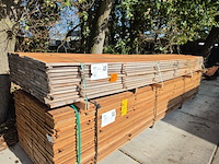 Ca. 107x guyana teak beschoeiingsplanken, 20x100mm, lengte 450cm - afbeelding 4 van  4