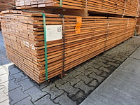 Ca. 107x guyana teak beschoeiingsplanken, 20x100mm, lengte 450cm - afbeelding 4 van  4
