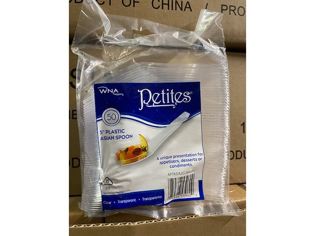 Ca. 10800x fingerfood - amuselepels verpakt per 50 stuks, transparant - afbeelding 2 van  3