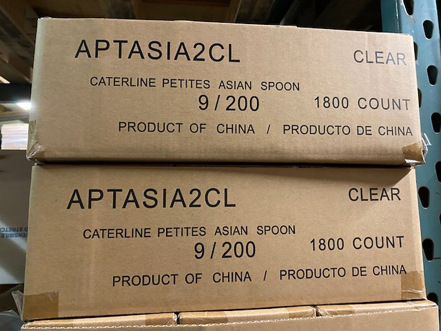 Ca. 10800x fingerfood - amuselepels verpakt per 50 stuks, transparant - afbeelding 3 van  4