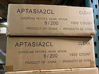 Ca. 10800x fingerfood - amuselepels verpakt per 50 stuks, transparant - afbeelding 3 van  4