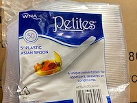 Ca. 10800x fingerfood - amuselepels verpakt per 50 stuks, transparant - afbeelding 3 van  4